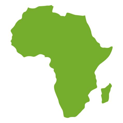 Green Africa Continental Map Transparent Png And Svg Vector File