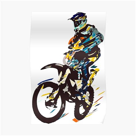 Motocross Poster For Sale By Grobie Redbubble