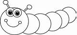 Clipart Worm Inchworm Inch Cliparts Library Clip sketch template