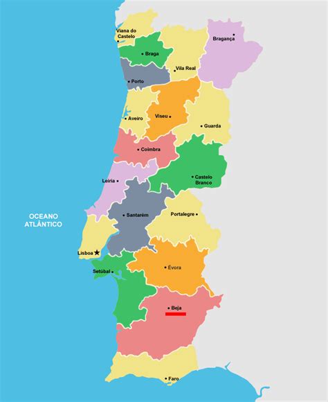 Mapa De Portugal Con Ciudades Y Distritos Descargar E Imprimir Mapas Images