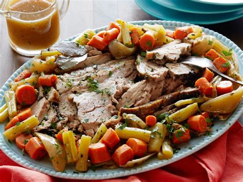 For this recipe he took a 4 diameter and 8 long boneless round tube of meat, about the same size as a 5 pound prime rib roast. Slow Cooker Pork Roast Recipe | Food Network Kitchen ...