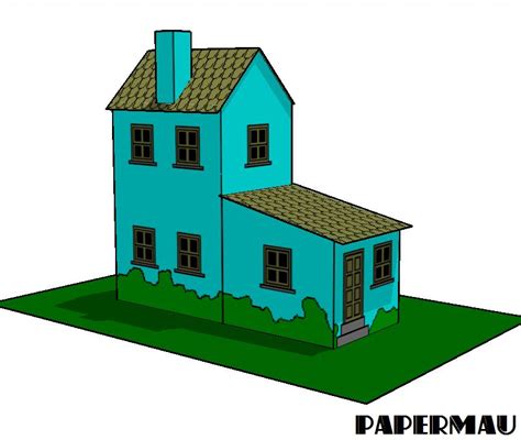 Papermau Simple Miniature House Paper Model By Papermau Download Now
