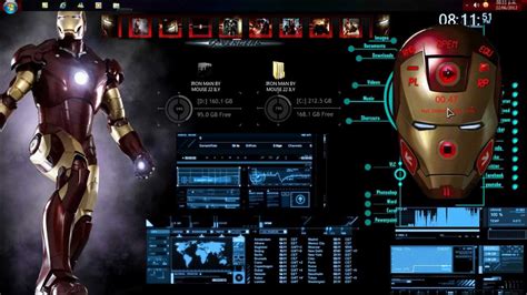 Evening falling star live wallpaper. TEMA IRONMAN Y ESCRITORIO PERSONALIZADO REGALO PARA ...