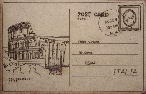 Design Retro Postcards From Rome Virginia Duran