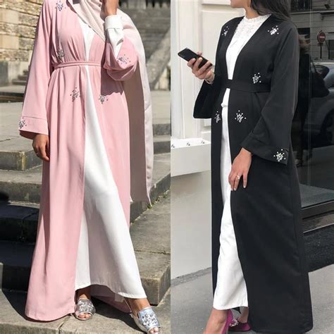 Abaya Kimono Kaftan Robe Dubai Islam Muslim Hijab Dress Caftan Marocain