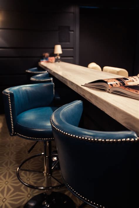 We did not find results for: Peacock Blue Leather Barstools - Contemporary - media room ...