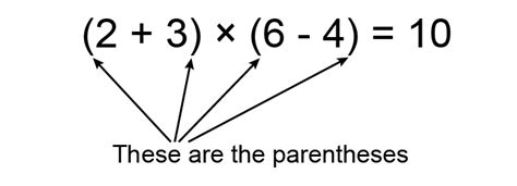 Parenthesis Is The Name Of The Bracket Symbols