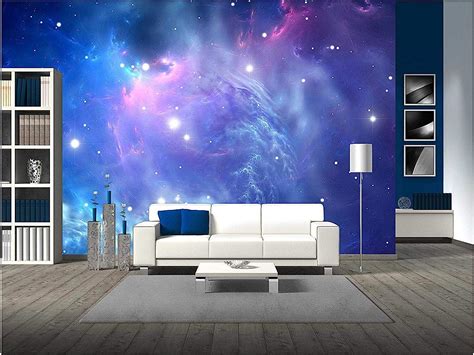 Buy Wall26 Blue Space Nebula Removable Wall Mural Self Adhesive