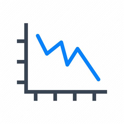 Chart Diagram Graph Crisis Decrease Statistics Icon Download On