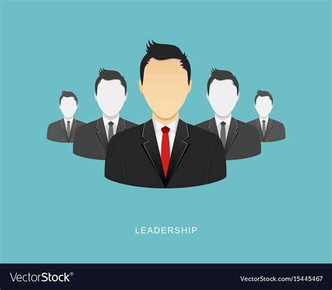 Leadership Flat Design Royalty Free Vector Image