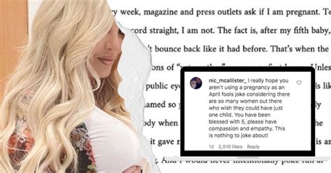 Tori Spelling Reacts To Critics After Posting Fake Pregnancy Announcement