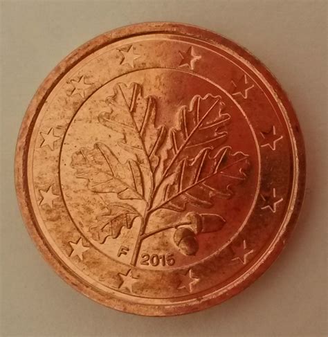 1 Euro Cent 2015 F Euro 2002 Present Germany Coin 35937