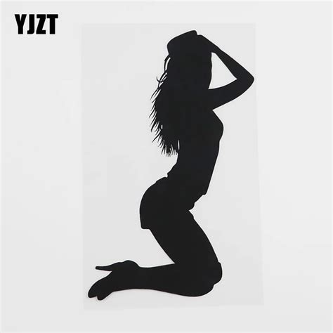 YJZT 9 8CMX16 4CM Sexy Woman Silhouette Hot Lady Decal Vinyl Car