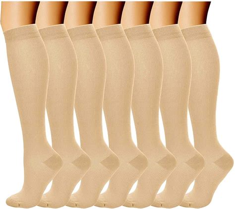 Compression Socks 7 Pairs For Women And Men 15 20 Mmhg Is Best Athletic And Medical For Running