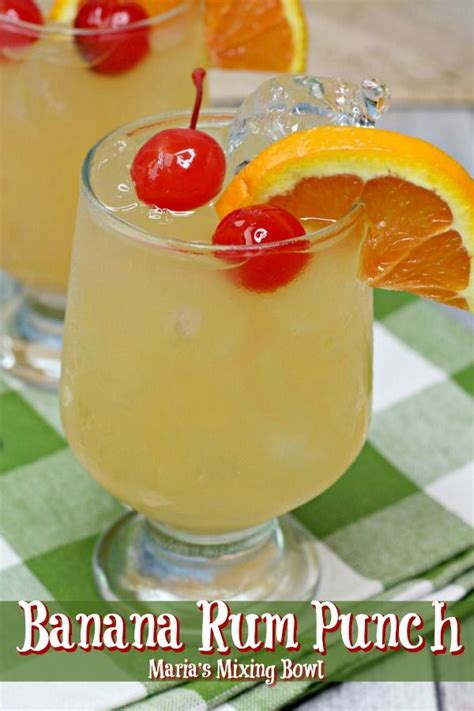 Banana Rum Punch Is The Punch You Will Want To Serve For All Your Get