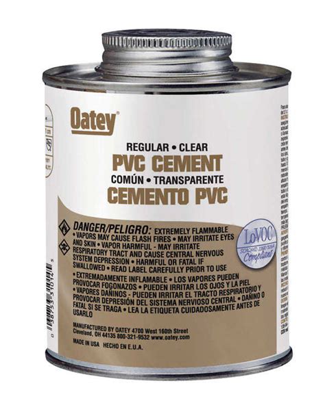 Oatey Clear Cement For PVC 8 oz. - Ace Hardware