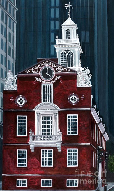 Old Boston State House Painting By Patty Curtis Pixels