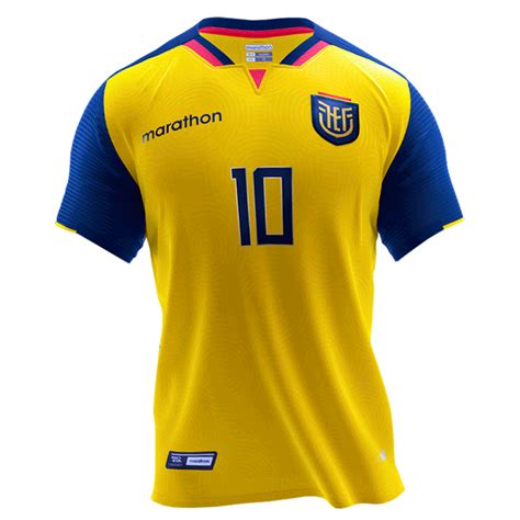 Ecuador 2021jersey Home Roupas Esportes Camisa