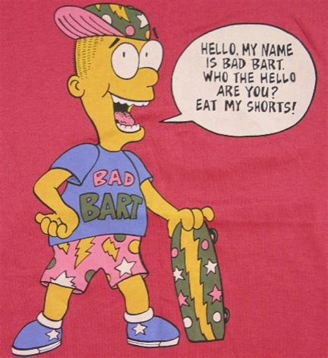 Oh No Its Bad Bart Bootleg Knock Off Know Your Meme
