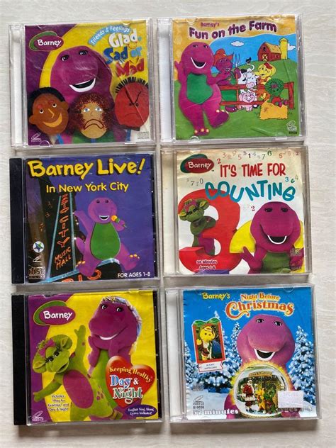 Barney Vcd All For 8 Bundle 2 Hobbies And Toys Music And Media Cds