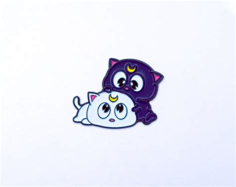 Eligible For Free Shipping Luna And Artemis Sailor Moon Cats Enamel Pin