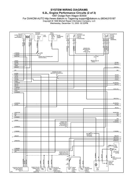 Check spelling or type a new query. 1997 Dodge Ram Wagon B3500 System Wiring Diagram 5,2L ...