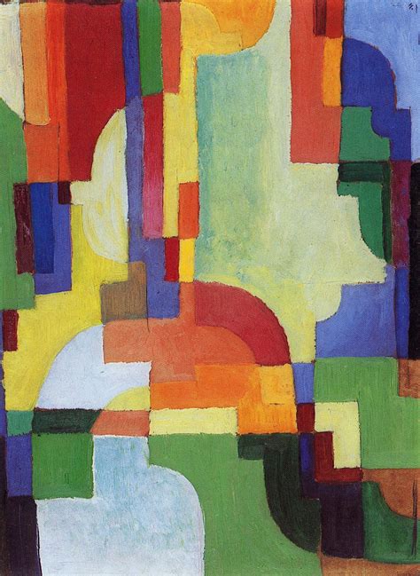Farbige Formen I Colorful Shapes I 1913 Arte Cubista Arte