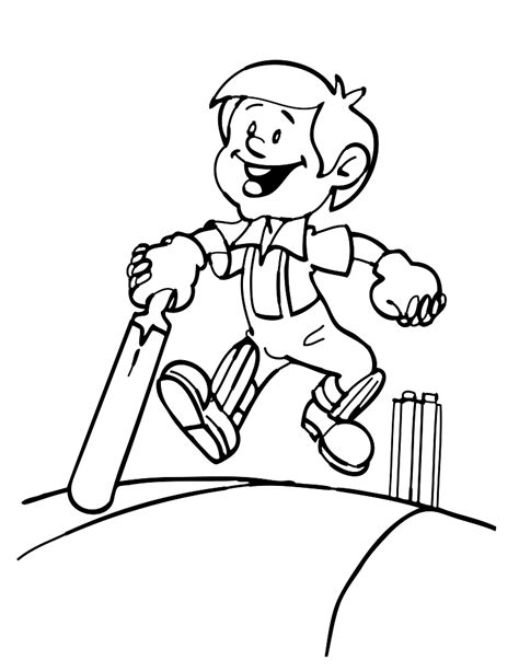 Free Cricket Coloring Pages Printable