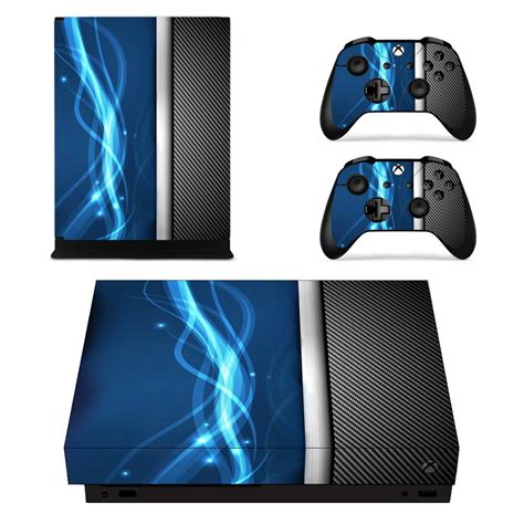 Pure White Black Gold Metal Skin Sticker Decal For Microsoft Xbox One X
