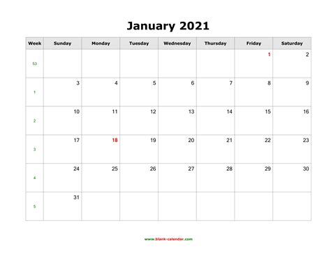 Here are all the free january 2021 calendar designs that you can easily download and print out from this post. Download January 2021 Blank Calendar (horizontal)