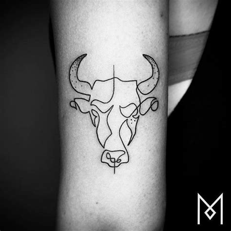 Image Result For Minimalist Bull Tattoo Bull Tattoos Taurus Tattoos