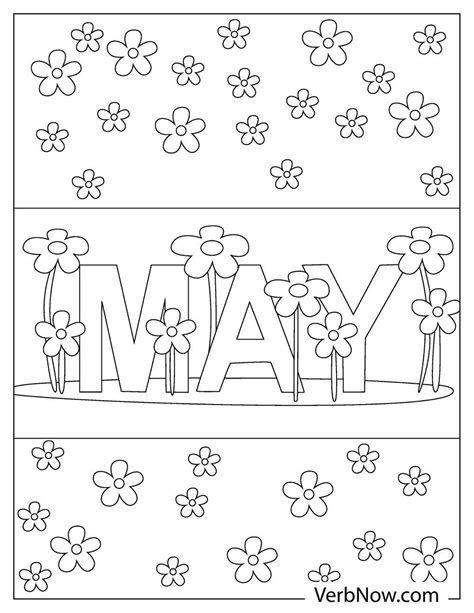 Free May Coloring Pages And Book For Download Printable Pdf Verbnow