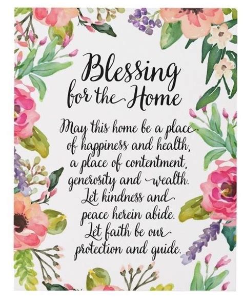 11 Prayer New Home Quotes Blessings Home