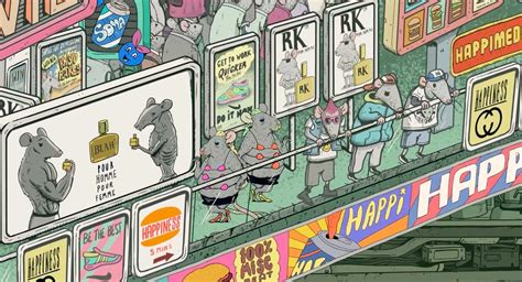 Happiness By Steve Cutts