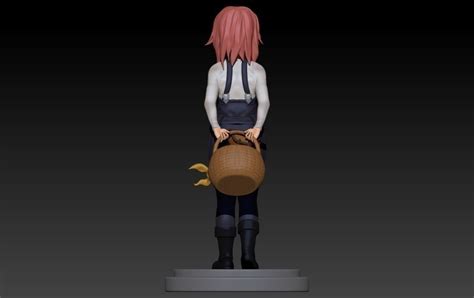 Cowgirl Statue Of Girl Holding Bag 3d Model 3d Printable Cgtrader