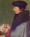 Portrait of Erasmus of Rotterdam Writing, 1523 - Hans Holbein the ...