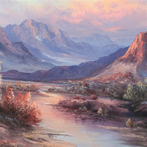 Carroll Forseth Mountain Landscape Oil Painting Ebth