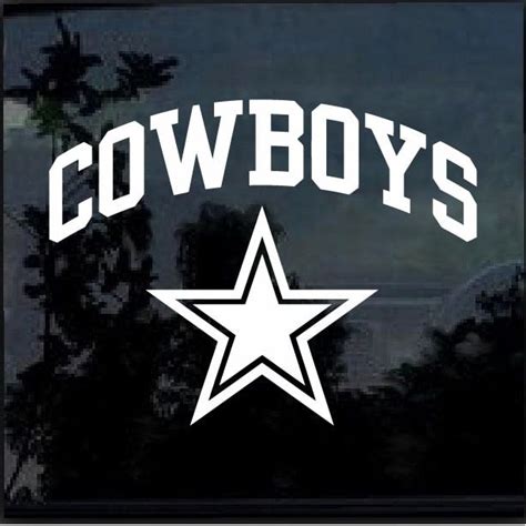 Dallas Cowboys Window Decal Sticker Dallas Cowboys Cowboys Window