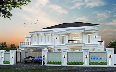 Desain Rumah Mewah Klasik 3 Lantai Homecare24