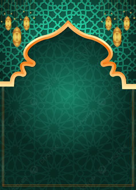 Islamic Background Ramadan Kareem Arabic Frame Eid Mubarak Flyer Poster