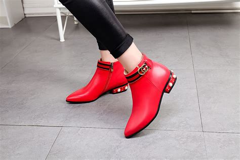 Comfortable High Quality Soft Genuine Leather Pointed Toe Fashion Ankle