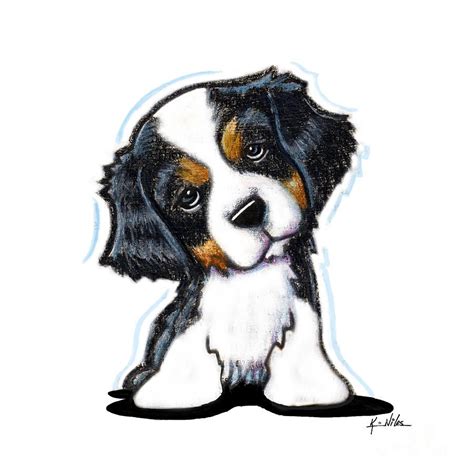 Cavalier King Charles Spaniel Drawing By Kim Niles Spaniel Art Dog