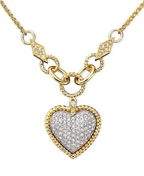 Effy Collection Diamond Pavé Diamond Heart Pendant 34 Ct Tw In