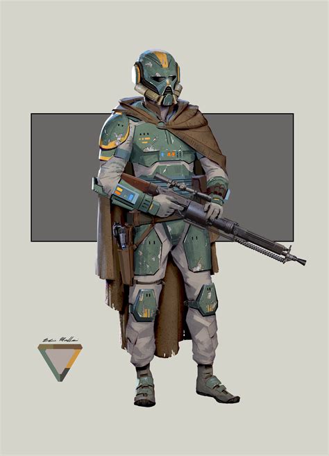 You want to be a bounty hunter? ArtStation - Bounty Hunter, Eli Maffei