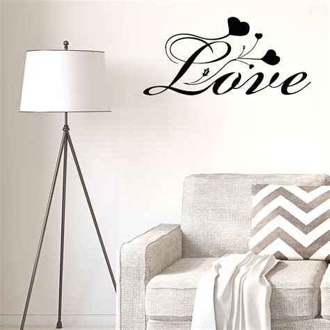 Love Pattern Removable Peel And Stick Wall Decals Sticker Decor Home Hallway Bedroom Walmart