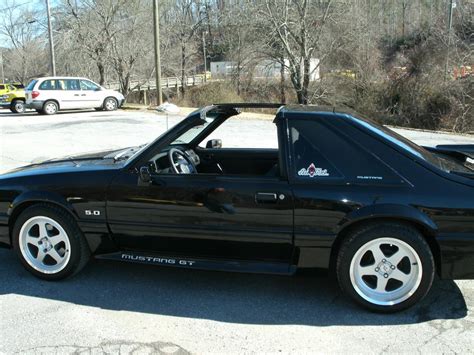 For Sale 1988 Mustang Gt With T Tops Black On Black Ford Mustang
