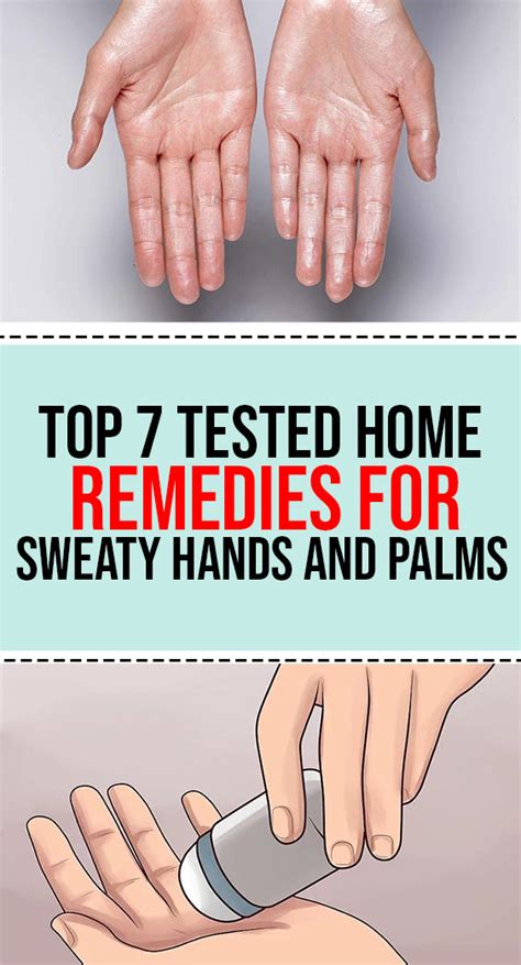 Top 7 Tested Home Remedies For Sweaty Hands And Palms Medicine Health
