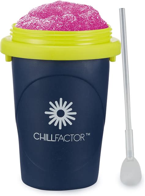 Chillfactor Neon Slushy Maker Blue Reusable Slushy Maker Cup