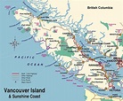 La isla de Vancouver camping mapa - Mapa de la isla de vancouver ...