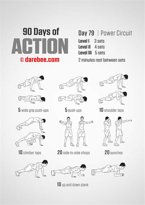 Days Of Action By Darebee Daily Workout Plan Workout Routine Fitness Workout For Women